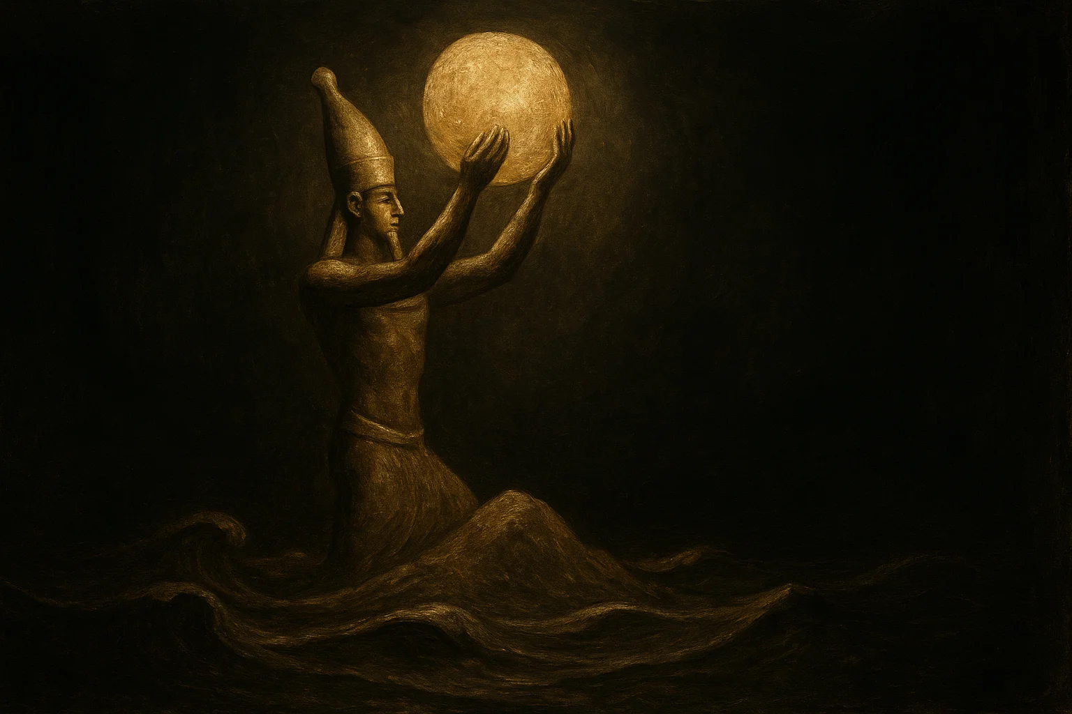 Illustration: 1. The creation of the world at Heliopolis