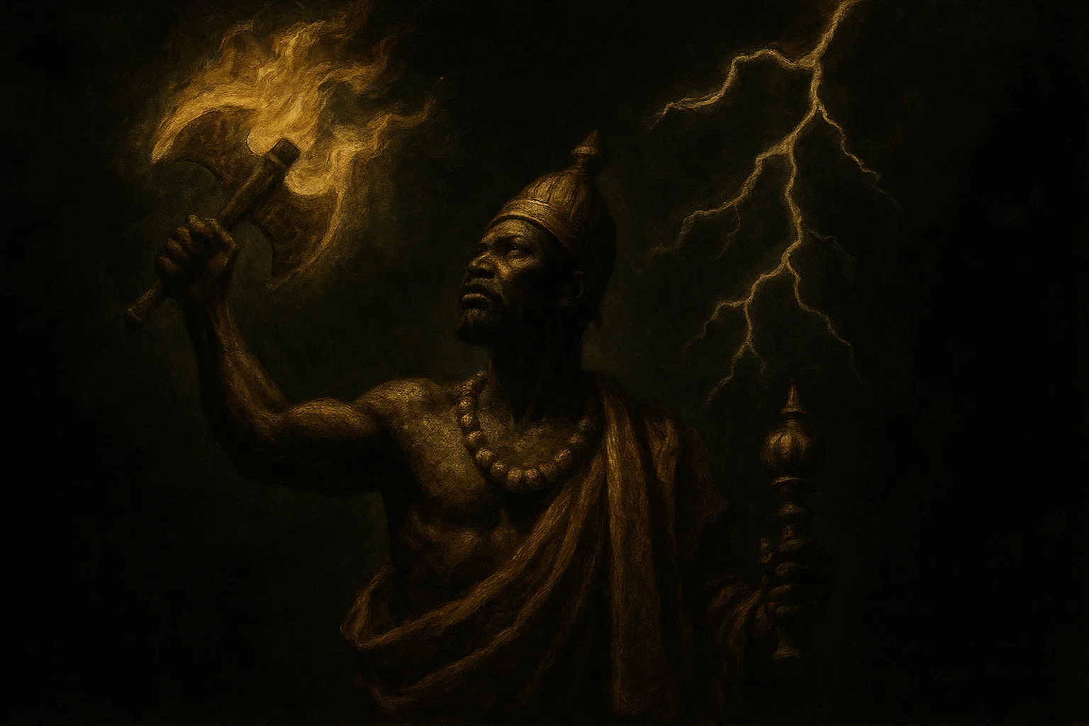 Illustration: Shango: fire, justice, and royal lineage