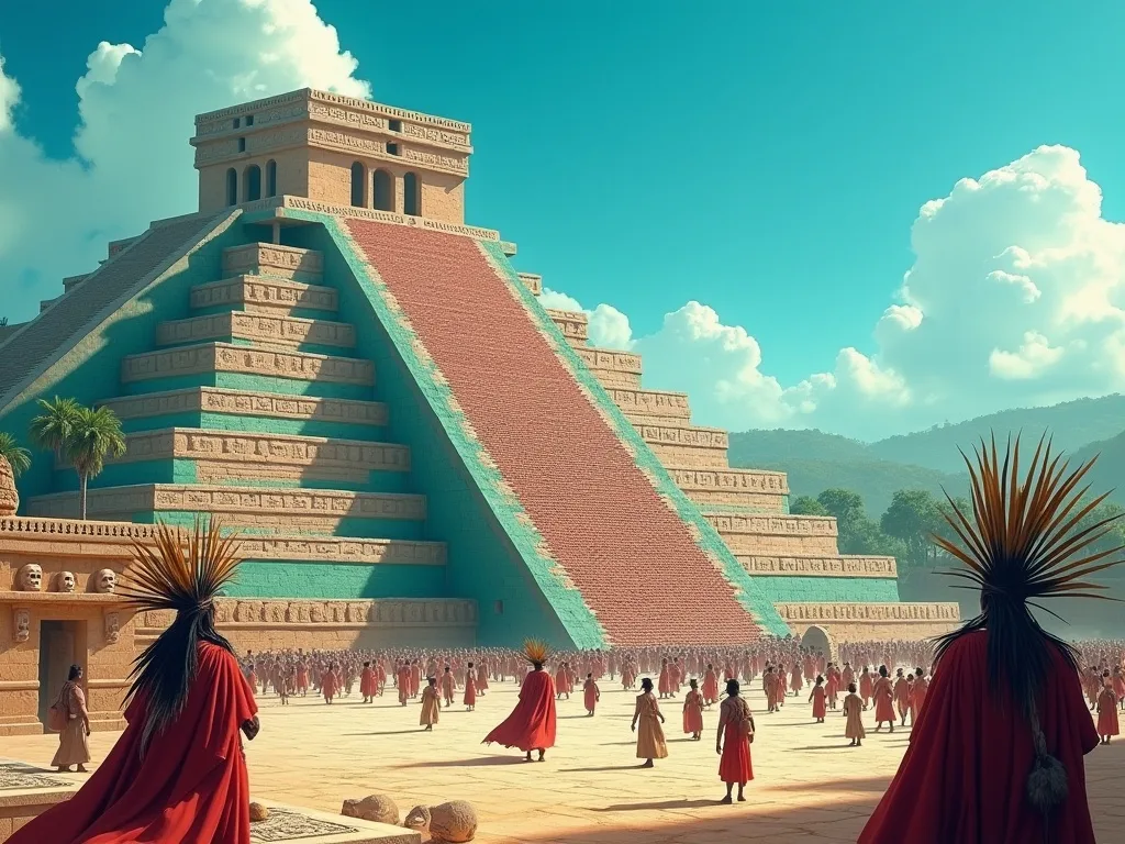 The Templo Mayor of Tenochtitlan, south pyramid dedicated to Huitzilopochtli