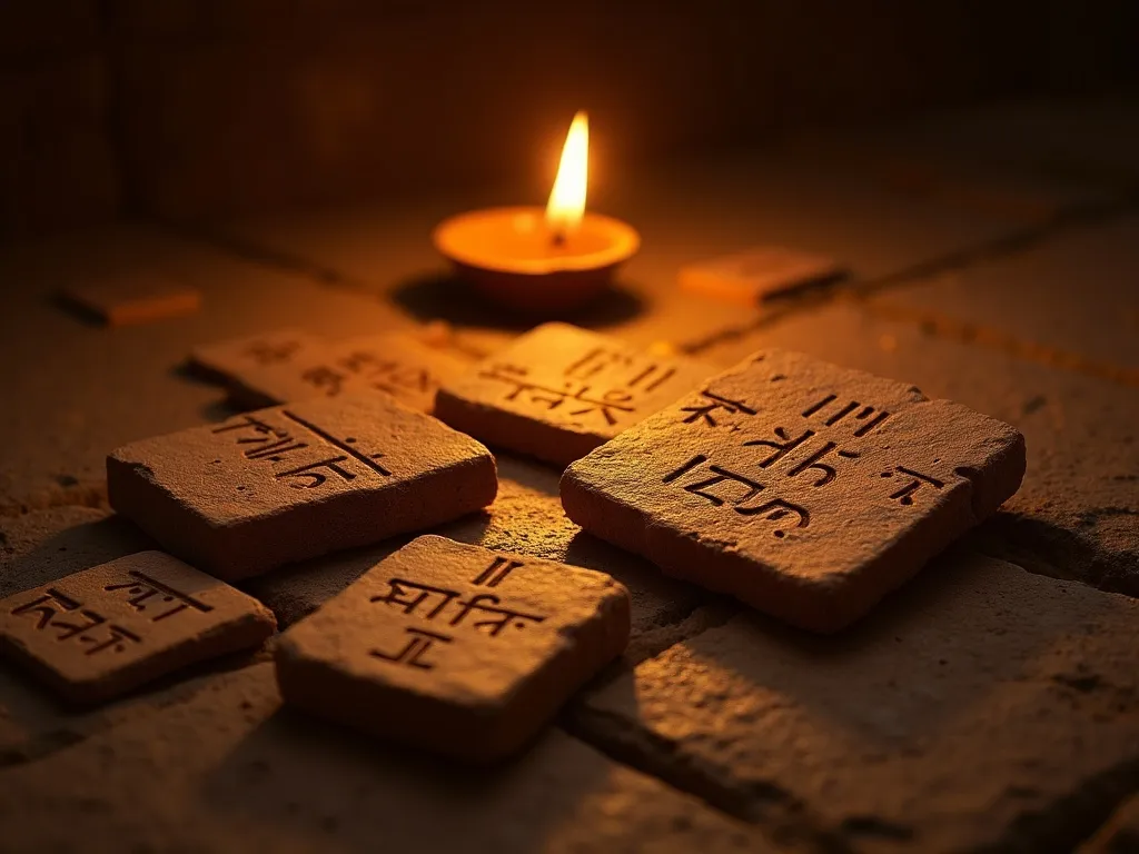 Babylonian cuneiform clay tablets with the Enuma Elish inscriptions