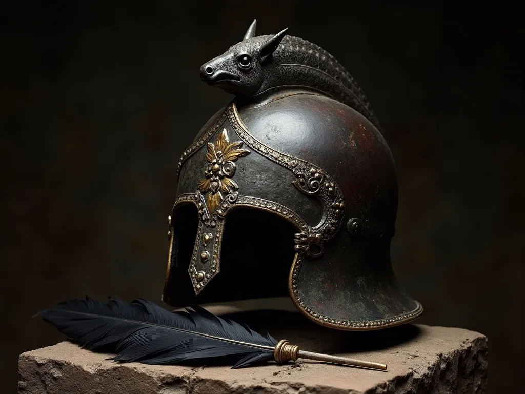 Migration Period Scandinavian helmet with boar crest, associated with warrior and Valkyrie iconography