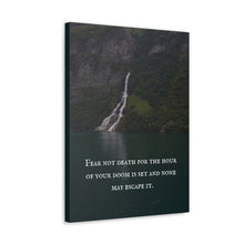 Load image into Gallery viewer, Viking Quote Wall Art - Fear Not Death Quote Viking Wall Art
