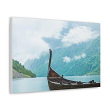Load image into Gallery viewer, Viking Art on Canvas - &quot;Finally a Peaceful Mooring&quot;
