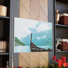 Load image into Gallery viewer, Viking Art on Canvas - &quot;Finally a Peaceful Mooring&quot;
