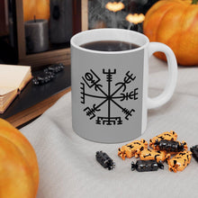 Load image into Gallery viewer, Viking Vegvisir Rune Coffee Mug
