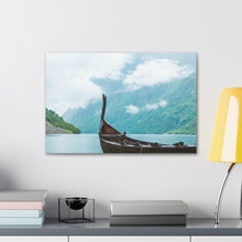 Load image into Gallery viewer, Viking Art on Canvas - &quot;Finally a Peaceful Mooring&quot;
