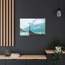 Load image into Gallery viewer, Viking Art on Canvas - &quot;Finally a Peaceful Mooring&quot;
