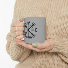 Load image into Gallery viewer, Viking Vegvisir Rune Coffee Mug
