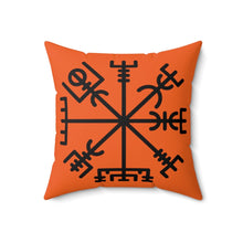 Load image into Gallery viewer, Viking Vegvisir Rune Symbol Cushion
