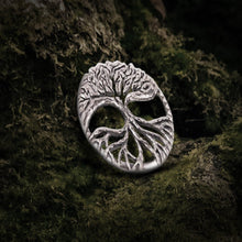 Load image into Gallery viewer, 925 silver Yggdrasil The World Tree Pendant, Unique Handcrafted Viking Necklace
