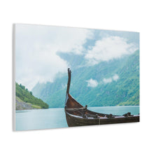Load image into Gallery viewer, Viking Art on Canvas - &quot;Finally a Peaceful Mooring&quot;
