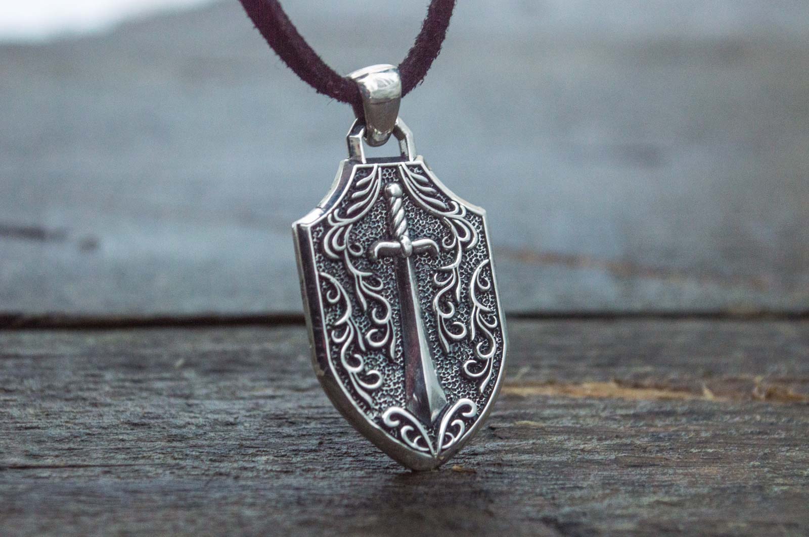 Pendant with Skull Sterling Silver Handmade Jewelry