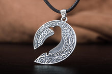 Load image into Gallery viewer, Raven Pendant with Ornament Sterling Silver Jewelry
