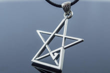 Load image into Gallery viewer, Pentagram Pendant Sterling Silver Handmade Geometry Jewelry
