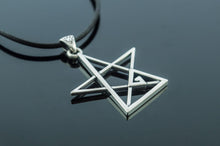 Load image into Gallery viewer, Pentagram Pendant Sterling Silver Handmade Geometry Jewelry
