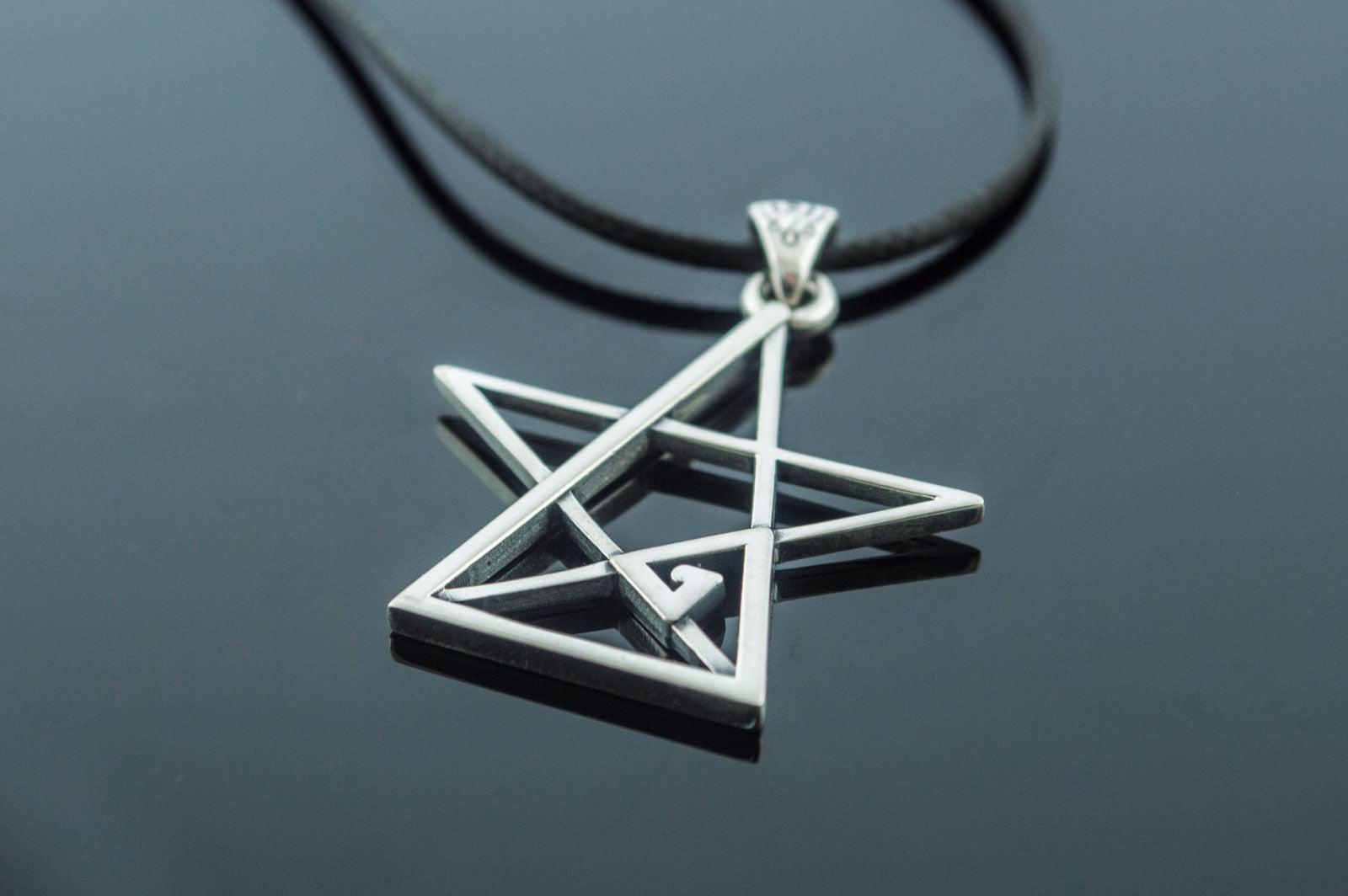 Pentagram Pendant Sterling Silver Handmade Geometry Jewelry