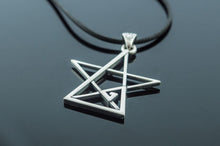 Load image into Gallery viewer, Pentagram Pendant Sterling Silver Handmade Geometry Jewelry
