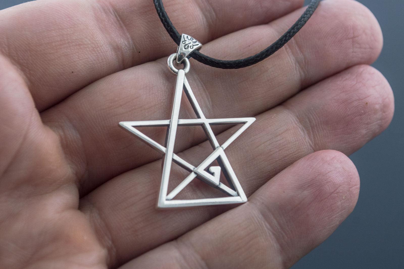 Pentagram Pendant Sterling Silver Handmade Geometry Jewelry