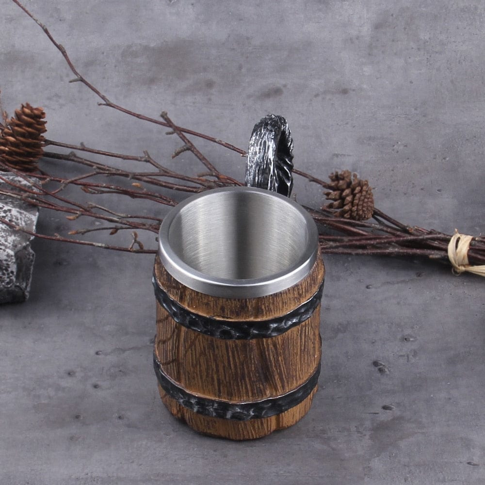 Feasting Wood and Iron Modern Viking Tankard Viking Decor