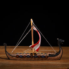 Load image into Gallery viewer, Viking Dragon Boat With Sail Home Decor
