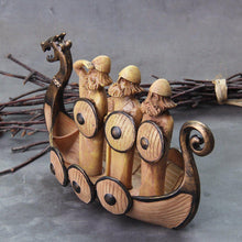 Load image into Gallery viewer, Sailing Viking Soldiers Wooden Viking Decor
