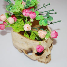 Load image into Gallery viewer, Resin Human Skull Plant Pot Flower Pot Decor
