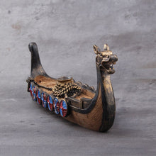 Load image into Gallery viewer, Replica Drakkar Viking Warship Incense Burner Stand Norse Decor
