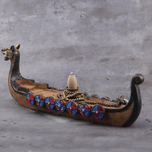Load image into Gallery viewer, Replica Drakkar Viking Warship Incense Burner Stand Norse Decor
