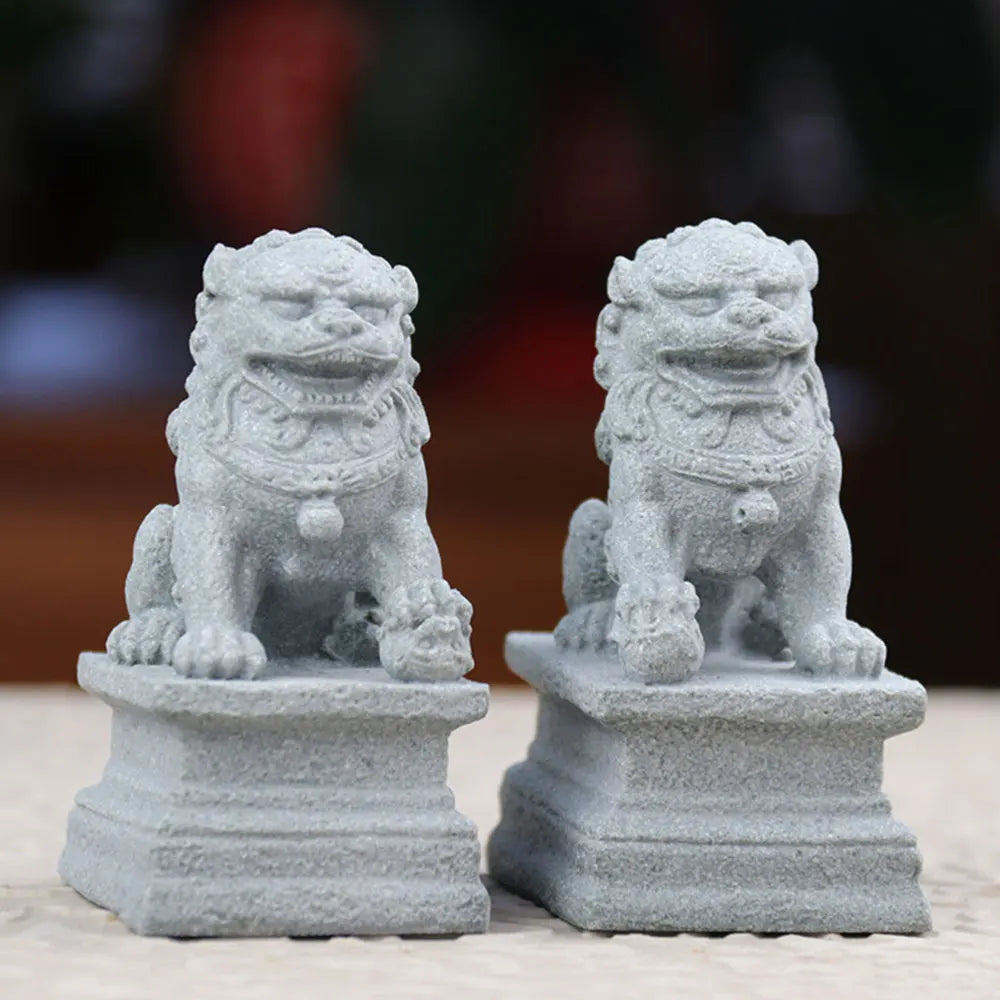 Chinese Guardian Lions Statues