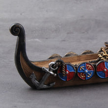 Load image into Gallery viewer, Replica Drakkar Viking Warship Incense Burner Stand Norse Decor
