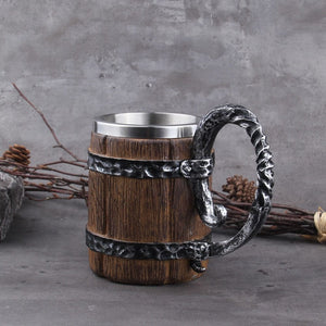 Feasting Wood and Iron Modern Viking Tankard Viking Decor