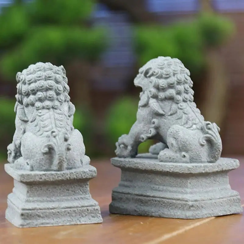 Chinese Guardian Lions Statues