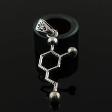 Load image into Gallery viewer, Dopamine Symbol Pendant Sterling Silver Handmade Jewelry
