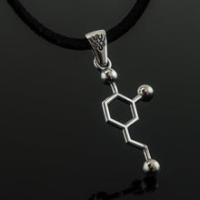 Load image into Gallery viewer, Dopamine Symbol Pendant Sterling Silver Handmade Jewelry
