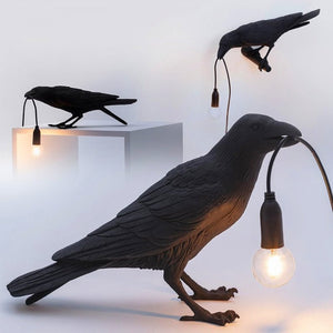 Hugin and Munin Table Lamps Viking Decor