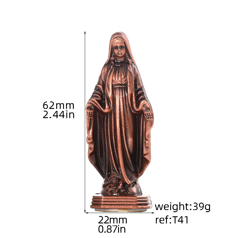 Silver Virgin Mary Statue
