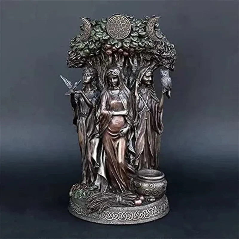 Celtic Triple Goddesses Statue
