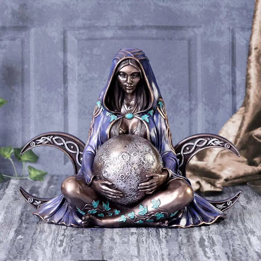 Mother Earth Gaia Goddess Resin Statue
