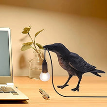Load image into Gallery viewer, Hugin and Munin Table Lamps Viking Decor
