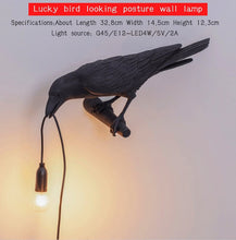 Load image into Gallery viewer, Hugin and Munin Table Lamps Viking Decor

