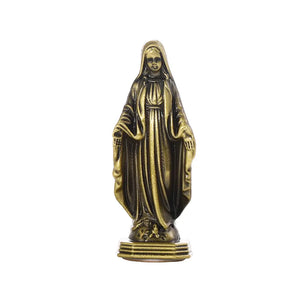 Silver Virgin Mary Statue