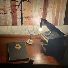 Load image into Gallery viewer, Hugin and Munin Table Lamps Viking Decor
