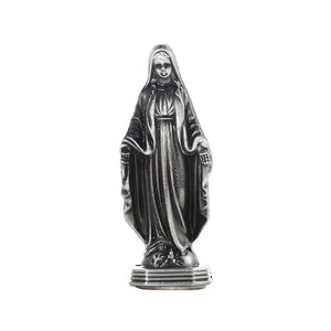 Silver Virgin Mary Statue