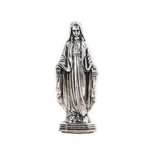 Silver Virgin Mary Statue