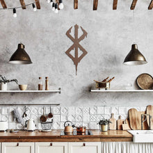 Load image into Gallery viewer, Viking Berserker Rune Metal Wall Sign
