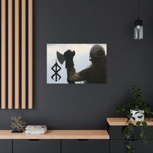 Load image into Gallery viewer, Viking Art on Canvas - Viking with &quot;Strength&quot; Rune
