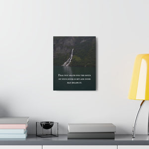 Viking Quote Wall Art - Fear Not Death Quote Viking Wall Art