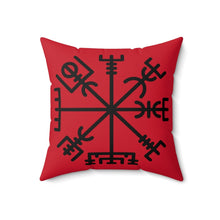Load image into Gallery viewer, Viking Vegvisir Rune Symbol Cushion
