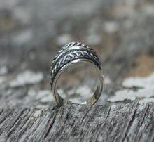 Load image into Gallery viewer, Womens Viking Ring in Sterling Silver
