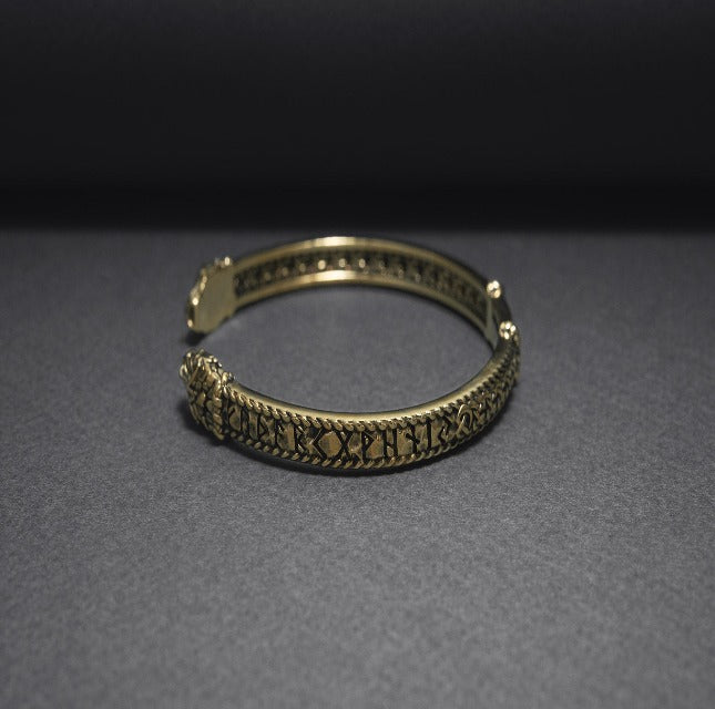 Bronze Viking Jormungandr Bracelet